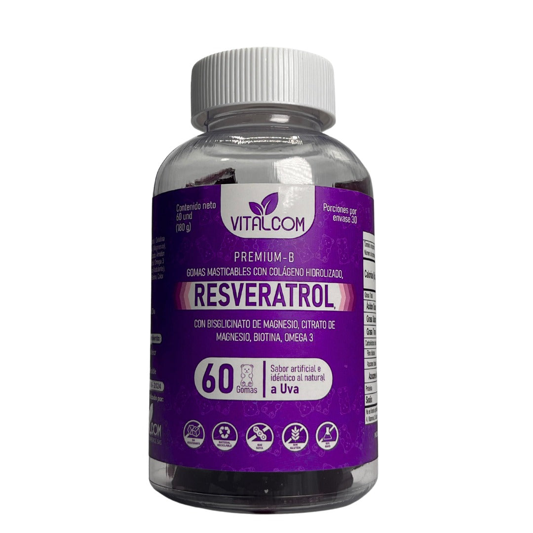 Gomas Resveratrol Vitalcom x60